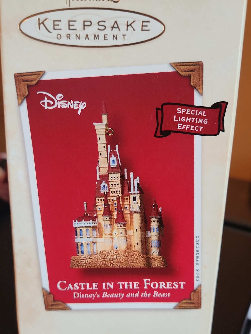 Disney Castle in the Forest Hallmark Ornament 2002 With Special Lighting Effect